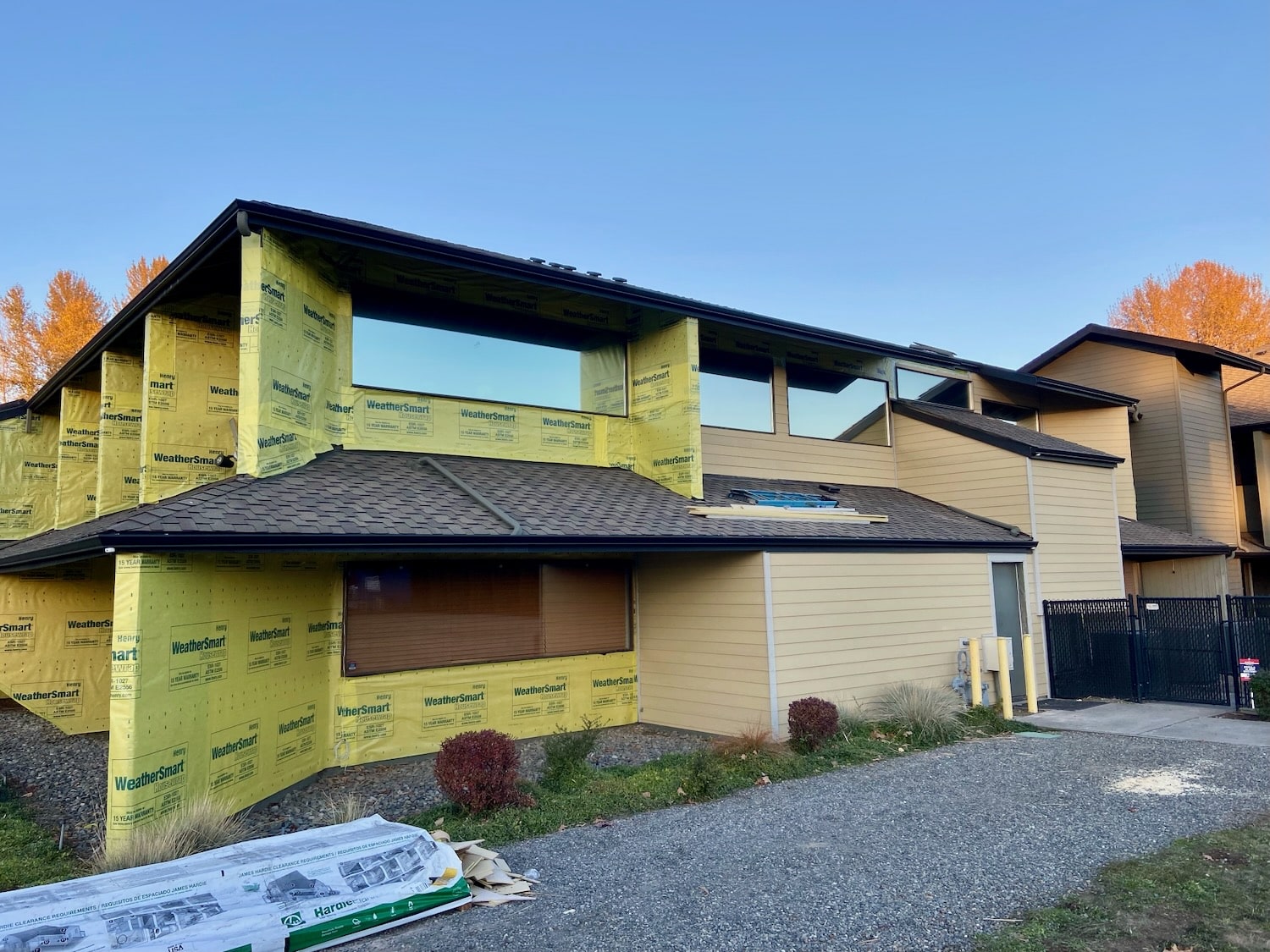 Exterior trim and siding rebuilt after dry rot repair on a Seattle home